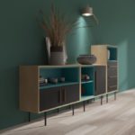 Выбор мебели для гостиной в цвете венге