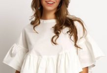 Блузка с воланами: делает образ элегантным и аристократичным