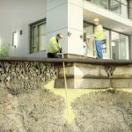 Устранение трещин в фундаменте по технологии Uretek