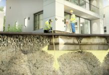 Устранение трещин в фундаменте по технологии Uretek