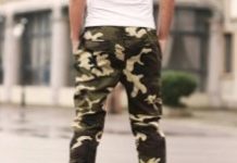 Где купить брюки камуфляжные на парня?