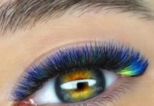 Цветные ресницы: модные тенденции