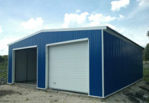 Гараж из сэндвич-панелей