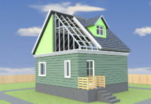 Квадратные дома на основе металлического каркаса ЛСТК