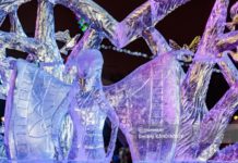 Ледяные фигуры сносят на Новособорной в Томске из-за погодных изменений