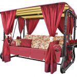 Варианты качелей на дачу для 4 человек