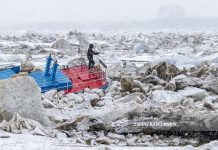 Лед стоит, снег идет: Томск шестой день борется с заторами на реке